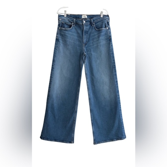 Citizens Of Humanity Denim - Citizens Of Humanity Loli  Blue Flare & Wide Leg Jeans